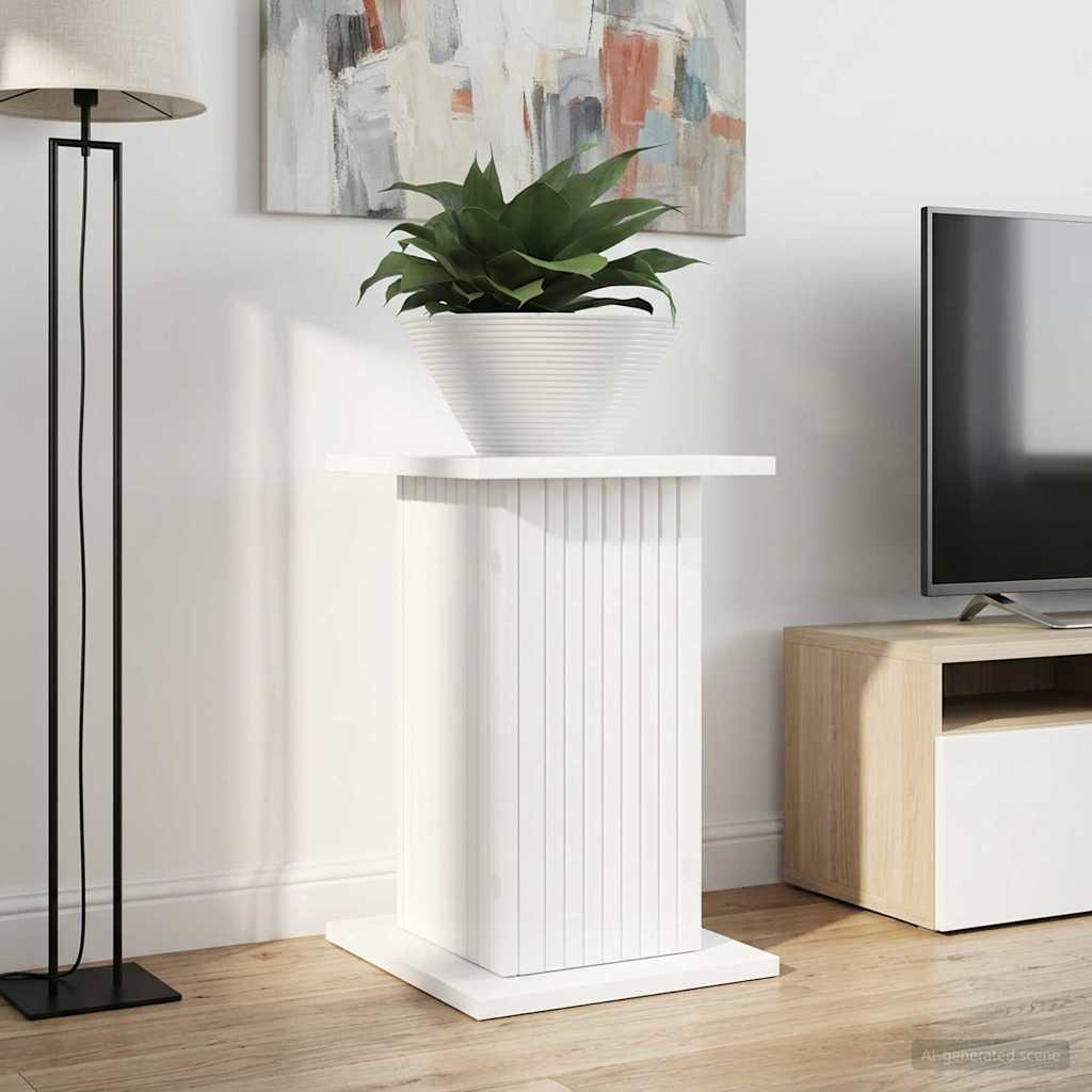 Növényállvány 2 pcs Fehér 30,5 x 30 x 43 cm Szerelt Fa