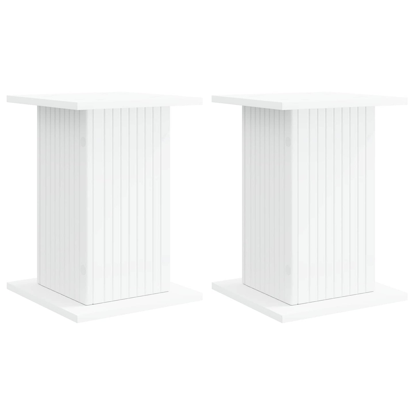 Növényállvány 2 pcs Fehér 30,5 x 30 x 43 cm Szerelt Fa