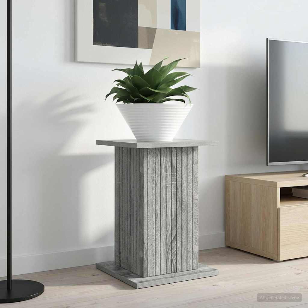 Növényállvány 2 pcs Szürke Sonoma 30,5 x 30 x 43 cm Szerelt Fa