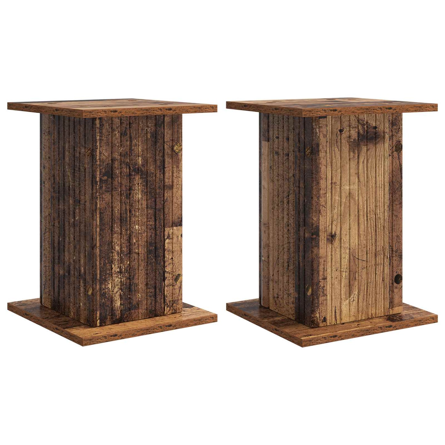 Növényállvány 2 pcs Antik Fa 30,5 x 30 x 43 cm Szerelt Fa