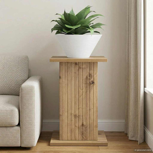 Növényállvány Kézműves Tölgy 30,5 x 30 x 43 cm Szerelt Fa