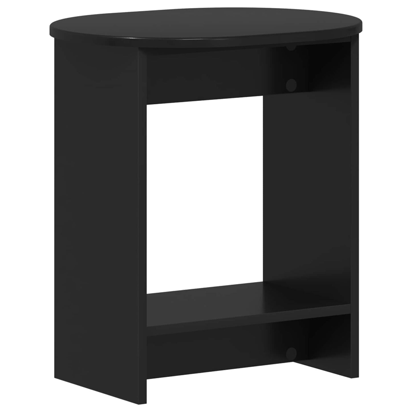 Oldal asztal Fekete 50 x 39,5 x 55 cm Szerelt Fa