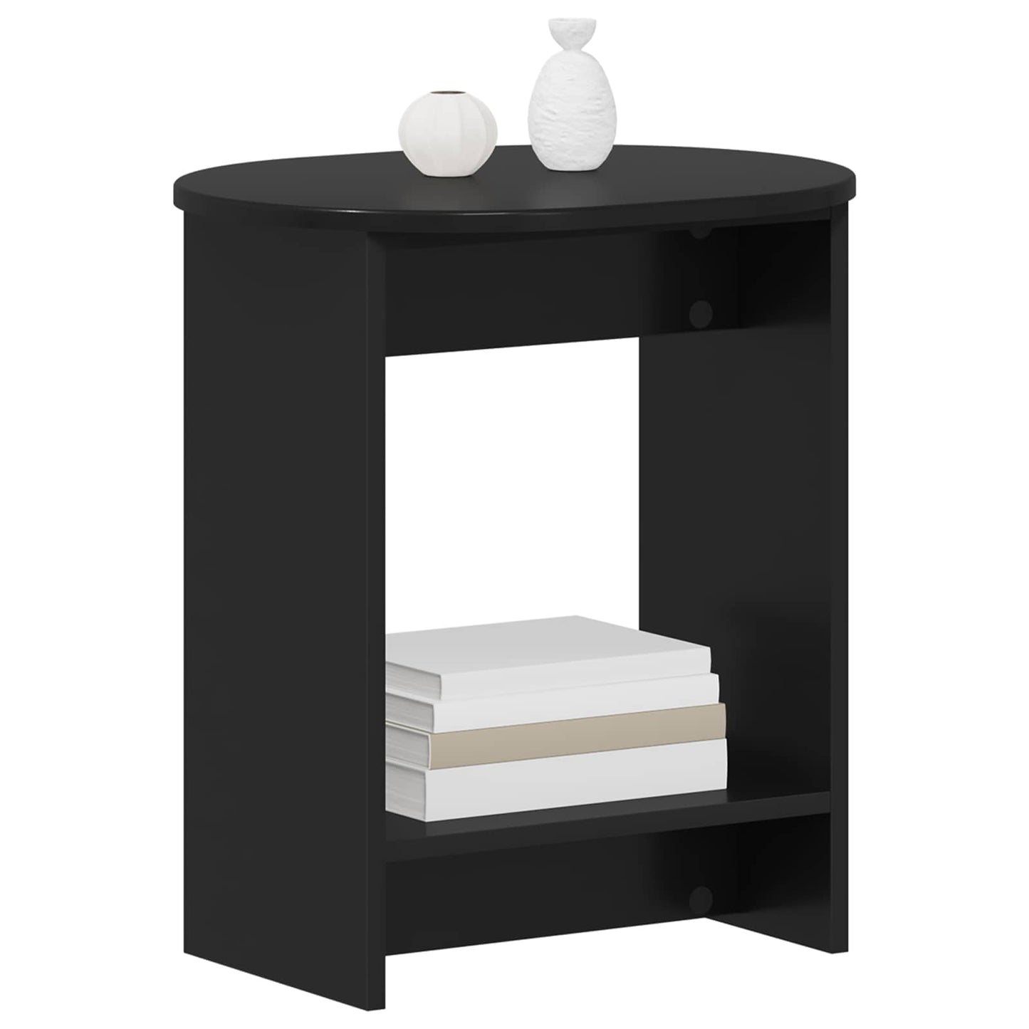 Oldal asztal Fekete 50 x 39,5 x 55 cm Szerelt Fa