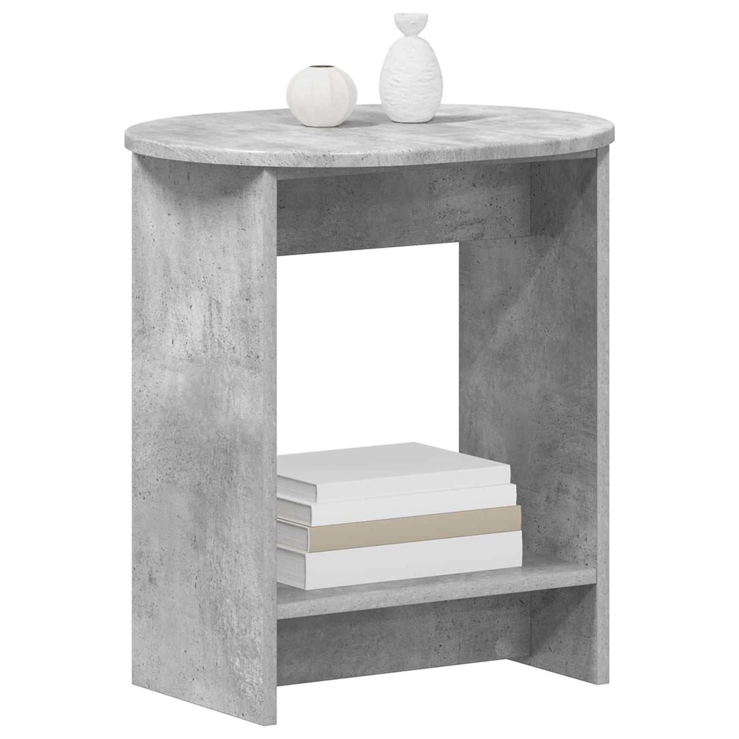 Oldal asztal Betonszürke 50 x 39,5 x 55 cm Szerelt Fa