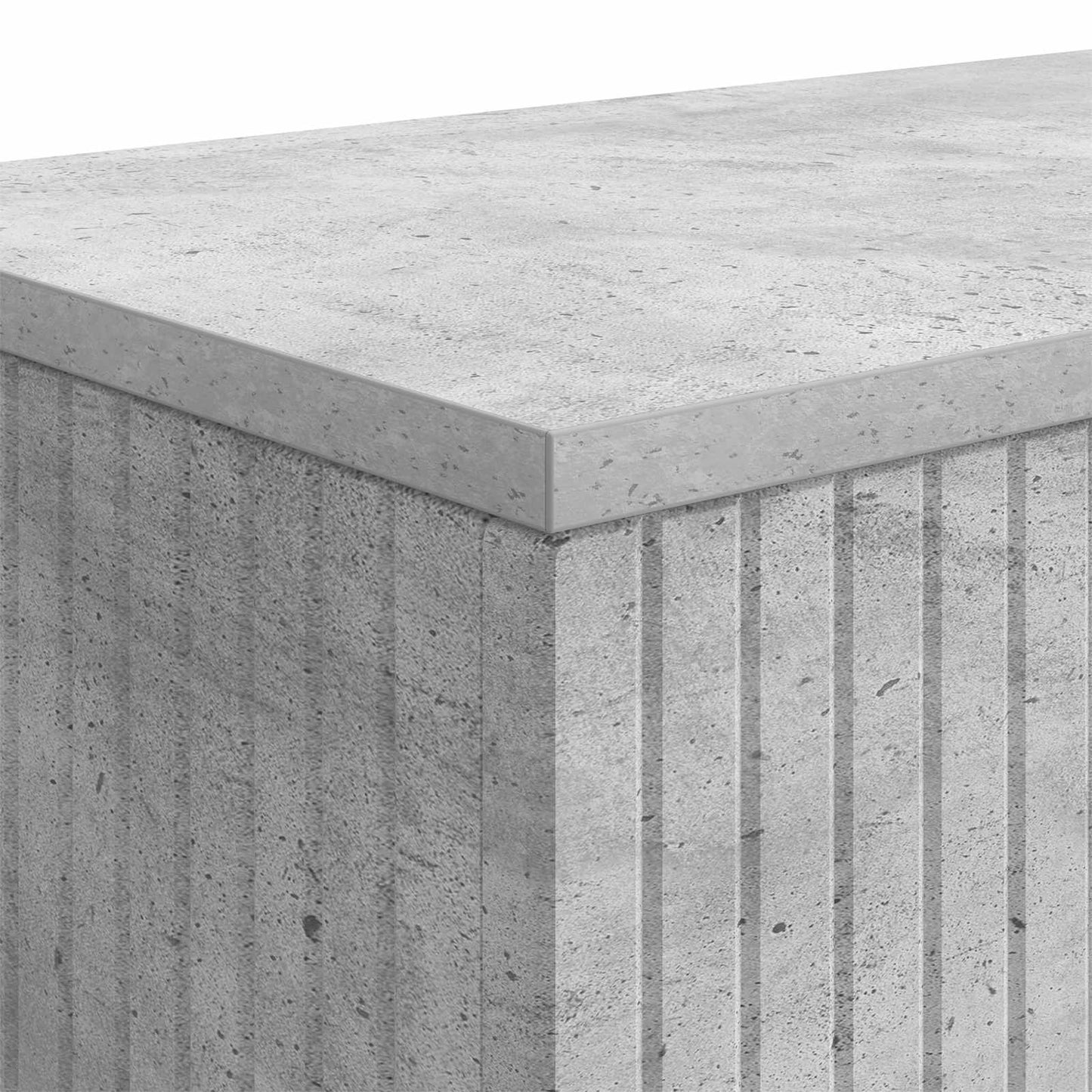 Konzolasztal Csíkos Beton Szürke 101 x 29 x 74 cm Mérnöki fa