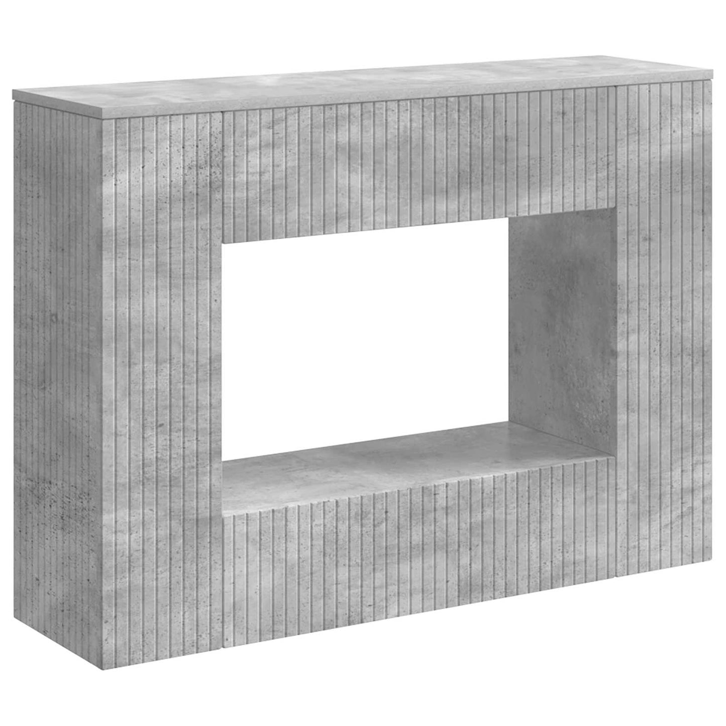 Konzolasztal Csíkos Beton Szürke 101 x 29 x 74 cm Mérnöki fa