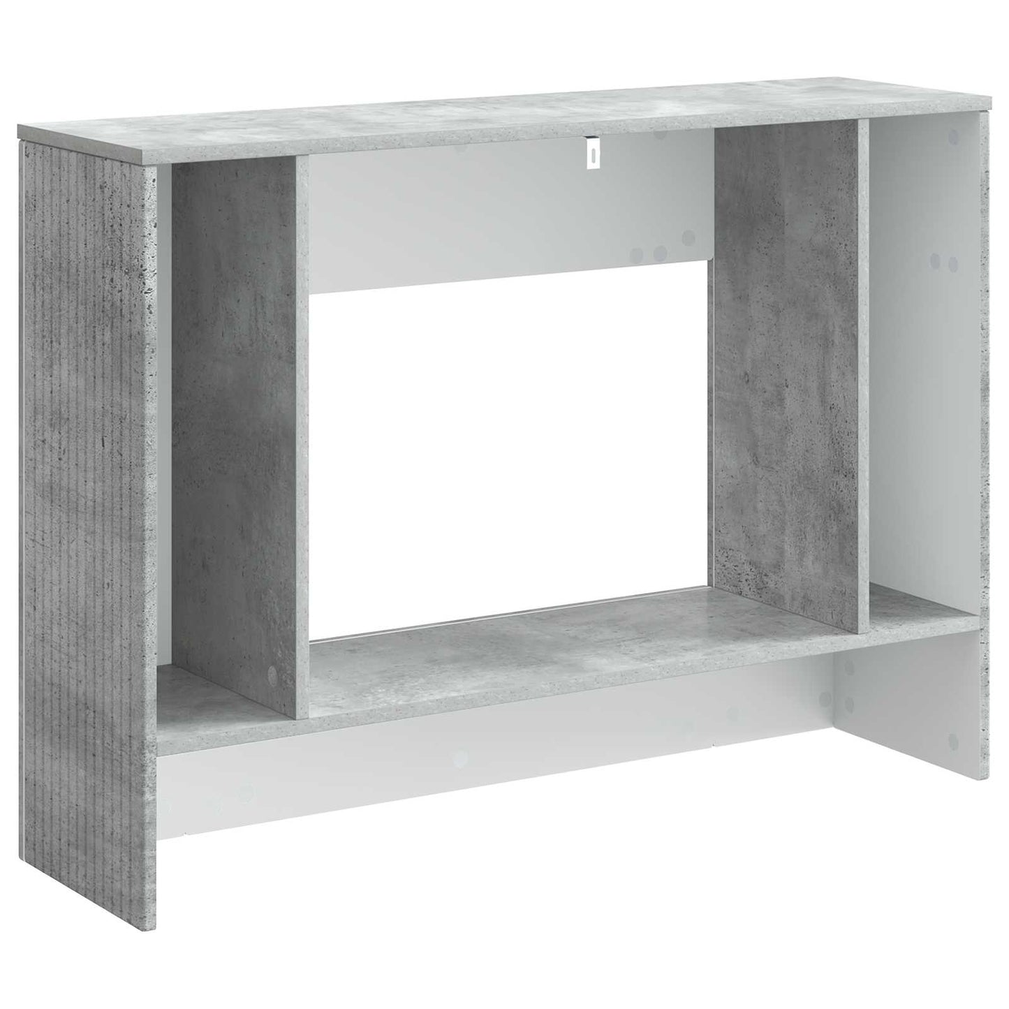 Konzolasztal Csíkos Beton Szürke 101 x 29 x 74 cm Mérnöki fa