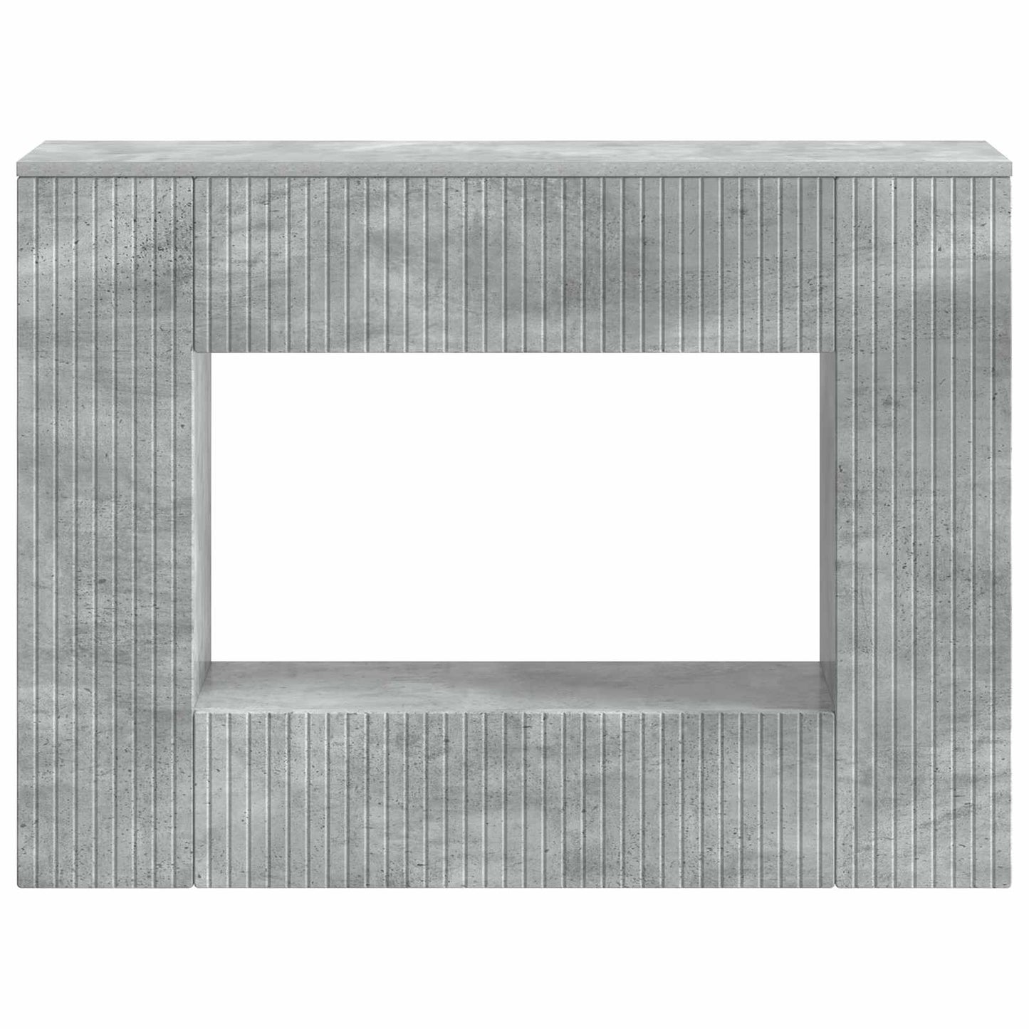 Konzolasztal Csíkos Beton Szürke 101 x 29 x 74 cm Mérnöki fa
