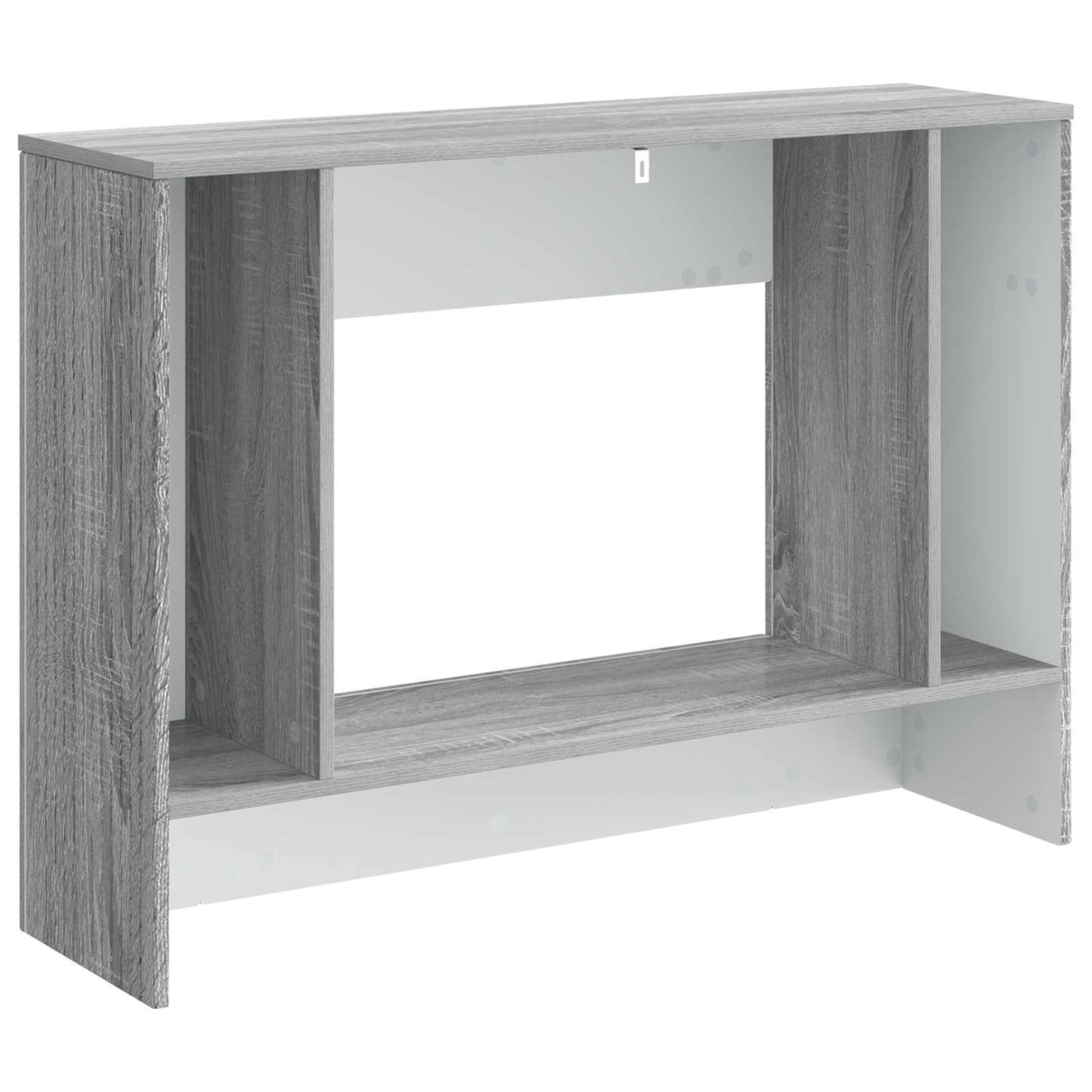 Konzolasztal Csíkos Szürke Sonoma 101 x 29 x 74 cm Mérnöki fa