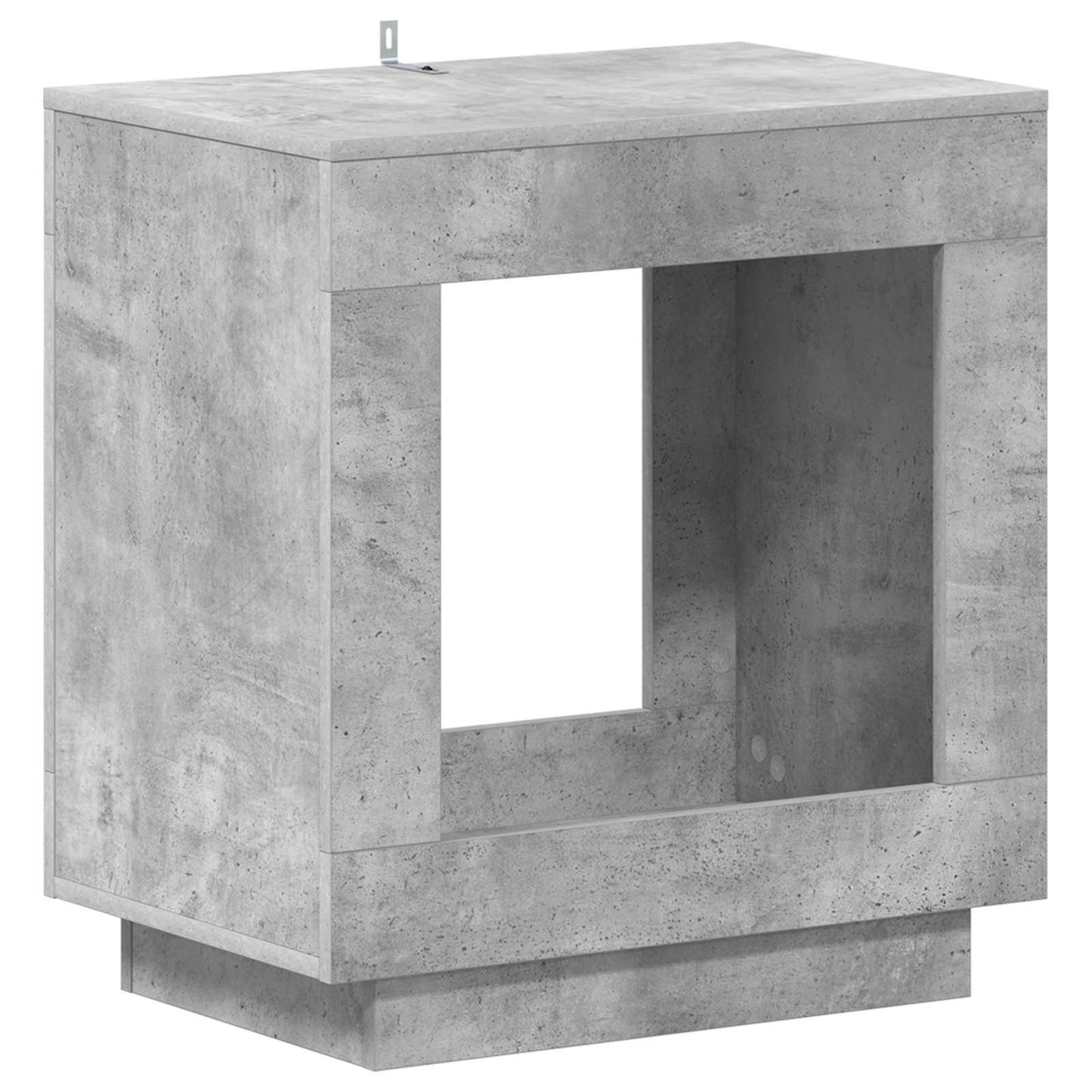 Oldal asztal Betonszürke 60 x 40 x 65 cm Szerelt Fa