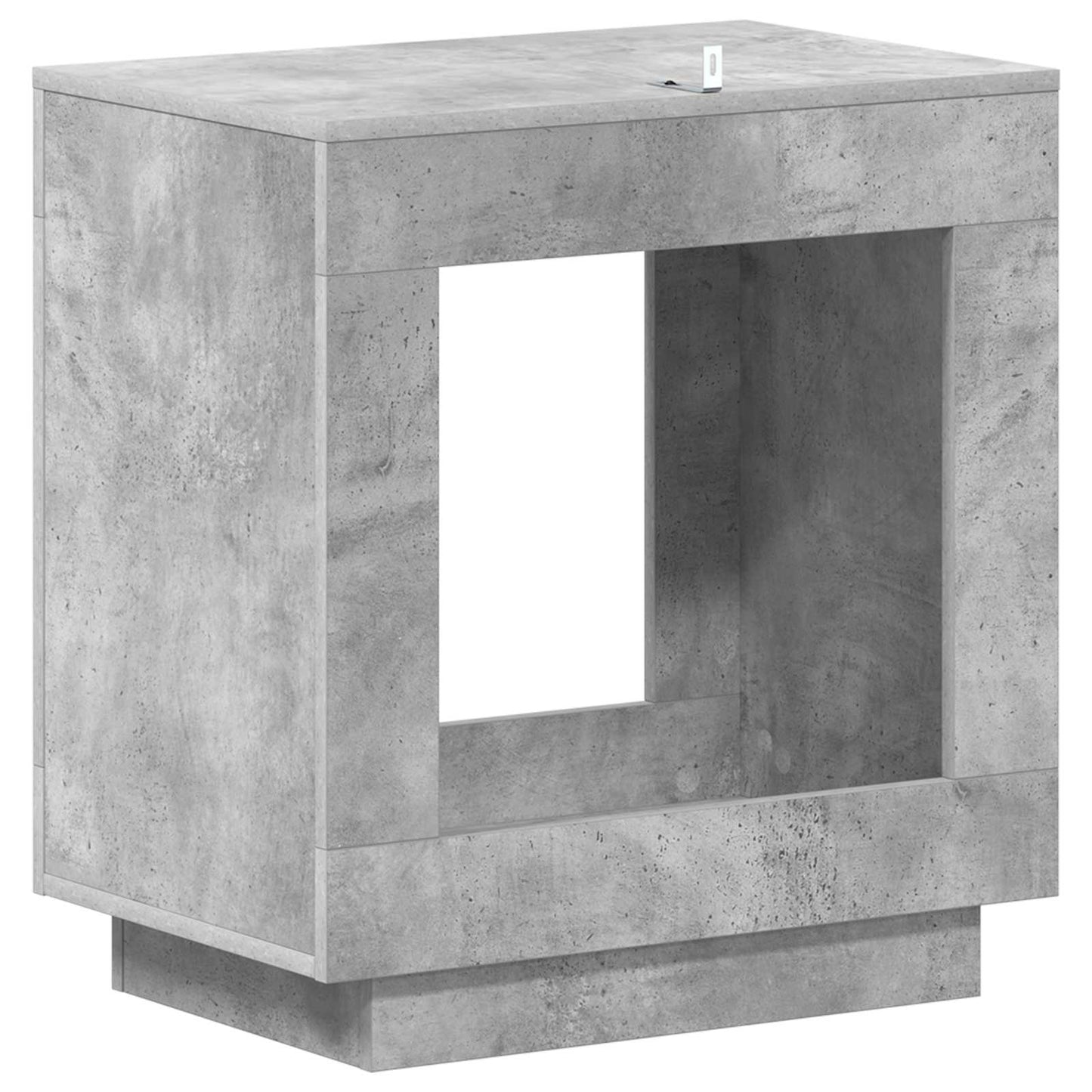 Oldal asztal Betonszürke 60 x 40 x 65 cm Szerelt Fa