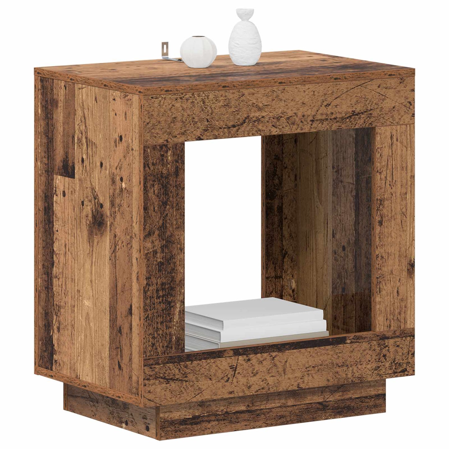Oldal asztal Antik Fa 60 x 40 x 65 cm Szerelt Fa