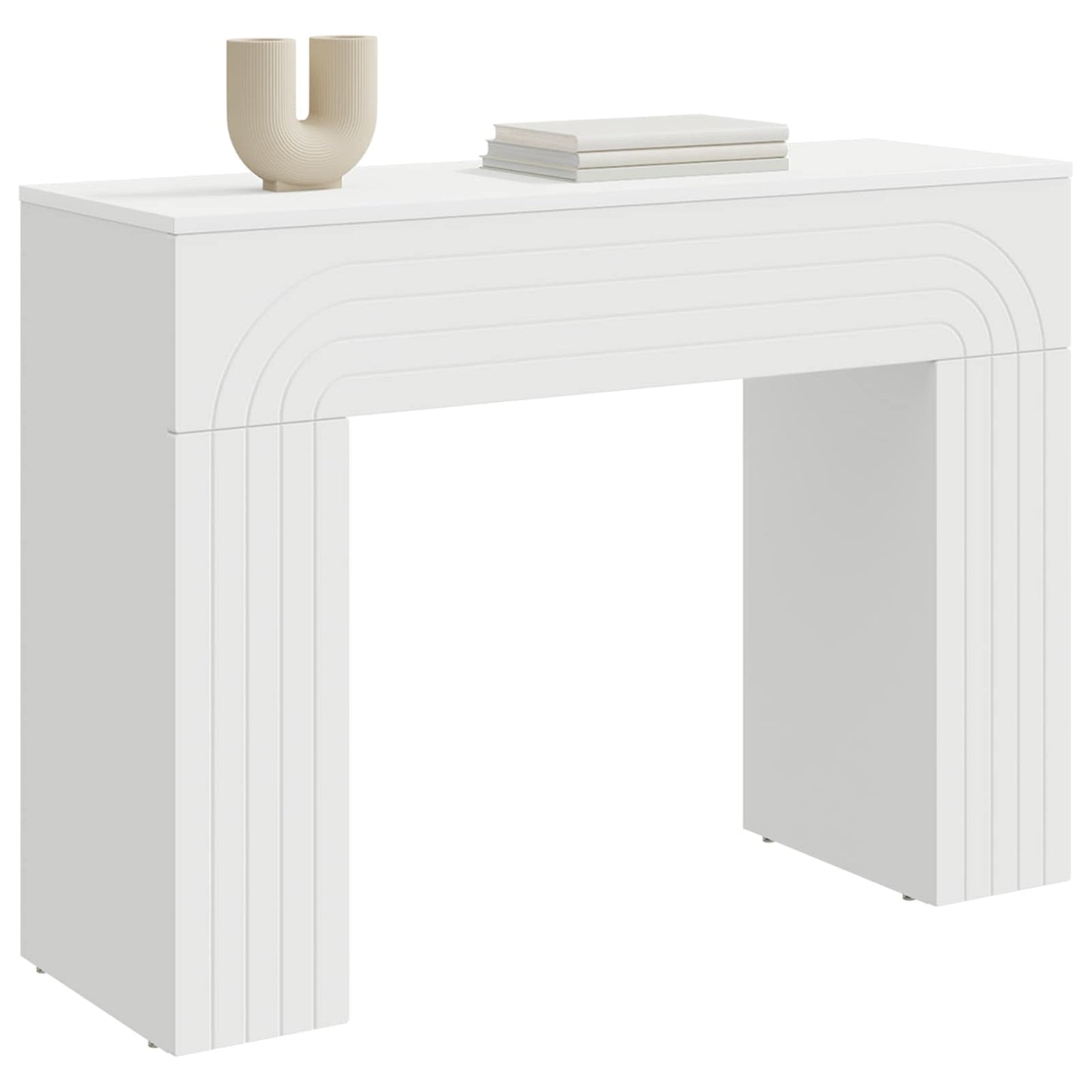 Dohányzóasztal Fehér 102 x 35 x 75 cm Szerelt Fa