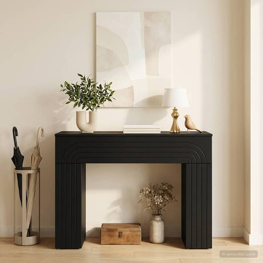 Dohányzóasztal Fekete 102 x 35 x 75 cm Szerelt Fa