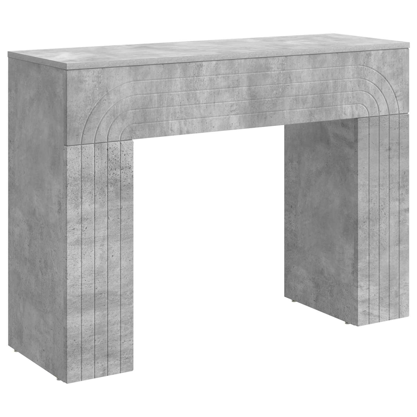 Dohányzóasztal Betonszürke 102 x 35 x 75 cm Szerelt Fa
