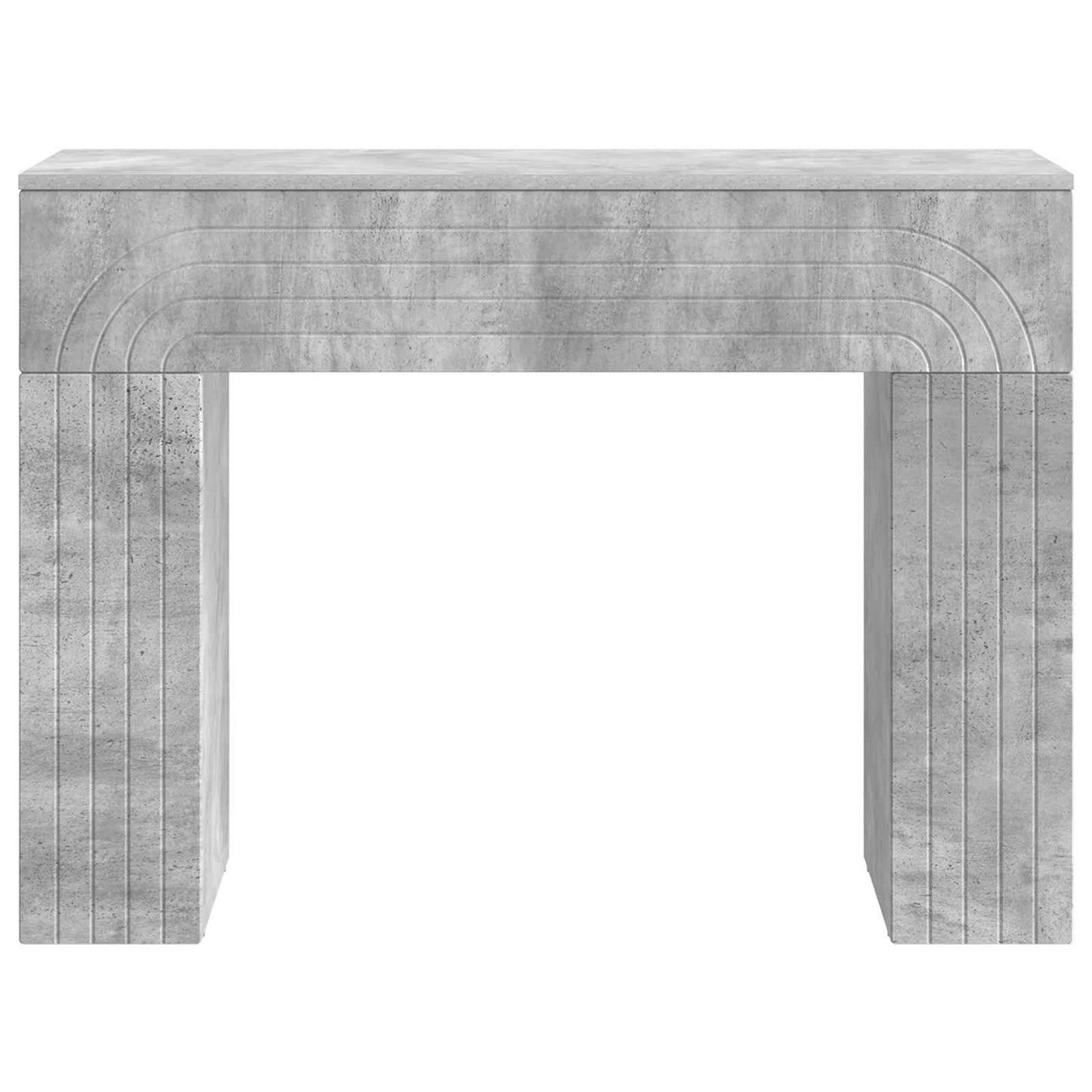 Dohányzóasztal Betonszürke 102 x 35 x 75 cm Szerelt Fa