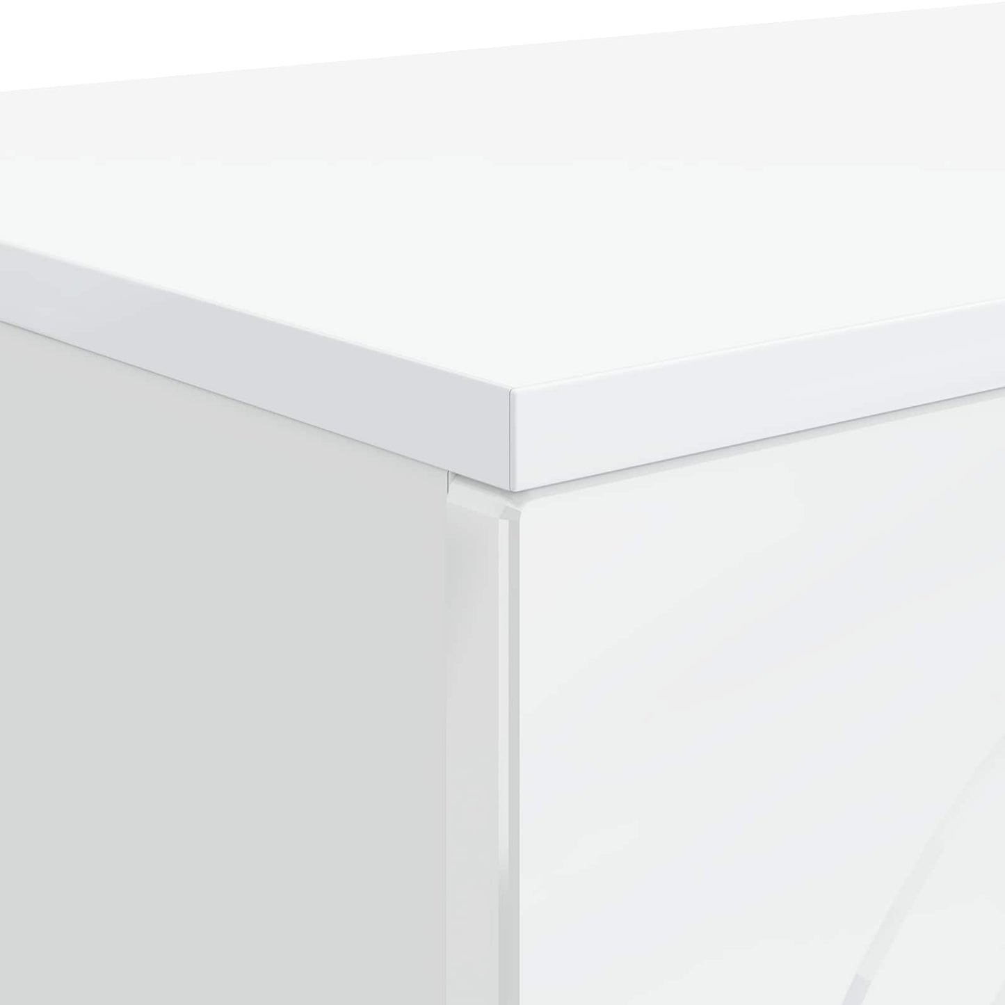 Dohányzóasztal Magasfényű Fehér 102 x 35 x 75 cm Szerelt Fa