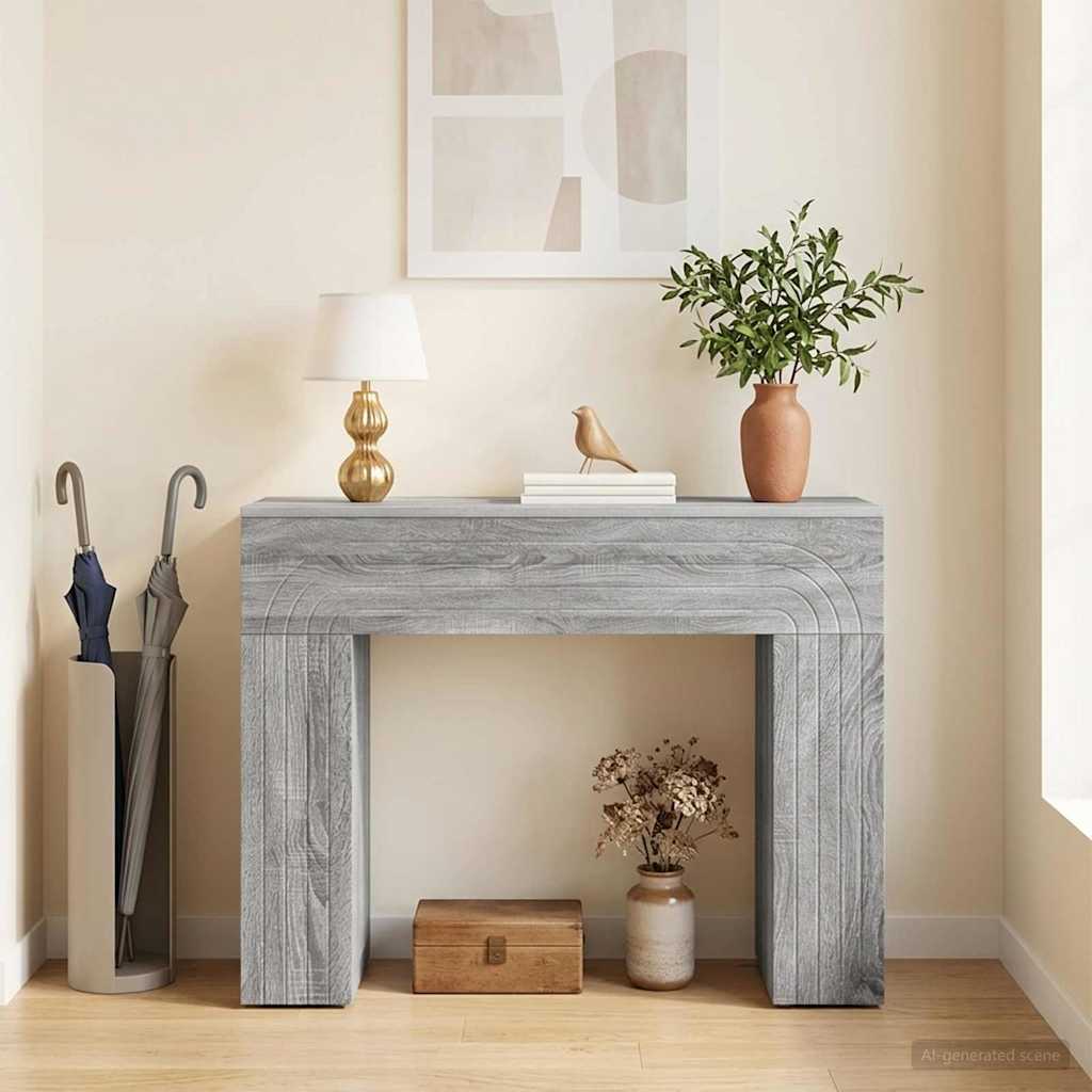 Dohányzóasztal Szürke Sonoma 102 x 35 x 75 cm Szerelt Fa