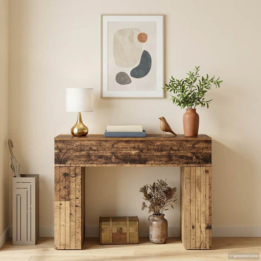 Dohányzóasztal Antik Fa 102 x 35 x 75 cm Szerelt Fa