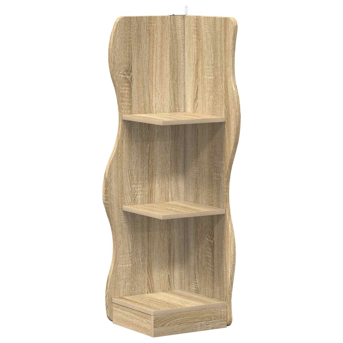 Sarokpolc polcokkal Sonoma Tölgy 34 x 33 x 102 cm Szerelt Fa