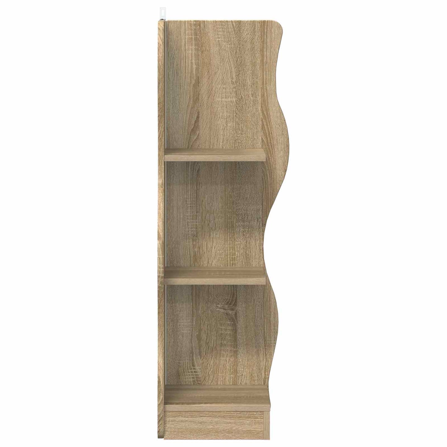Sarokpolc polcokkal Sonoma Tölgy 34 x 33 x 102 cm Szerelt Fa