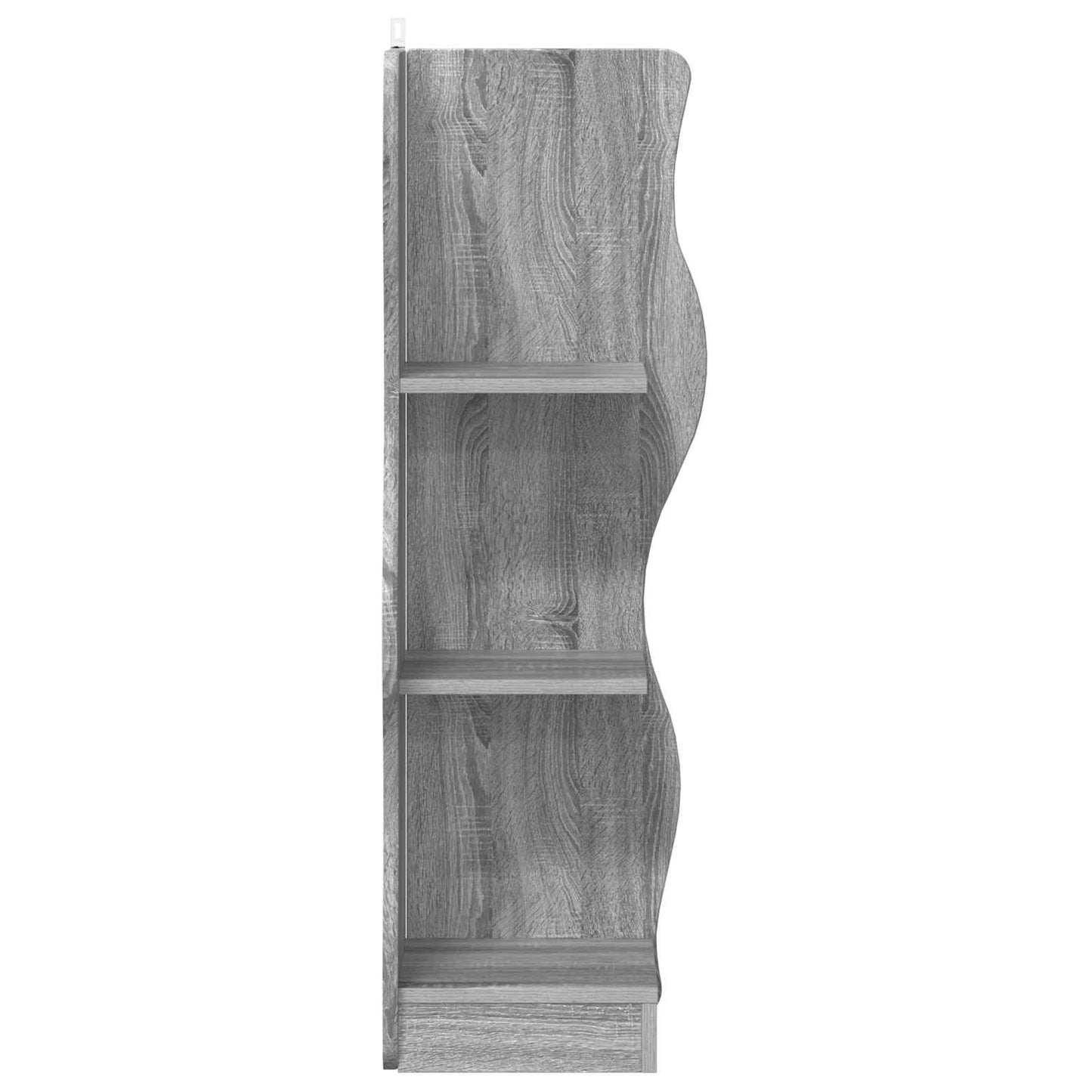 Sarokpolc polcokkal Szürke Sonoma 34 x 33 x 102 cm Szerelt Fa