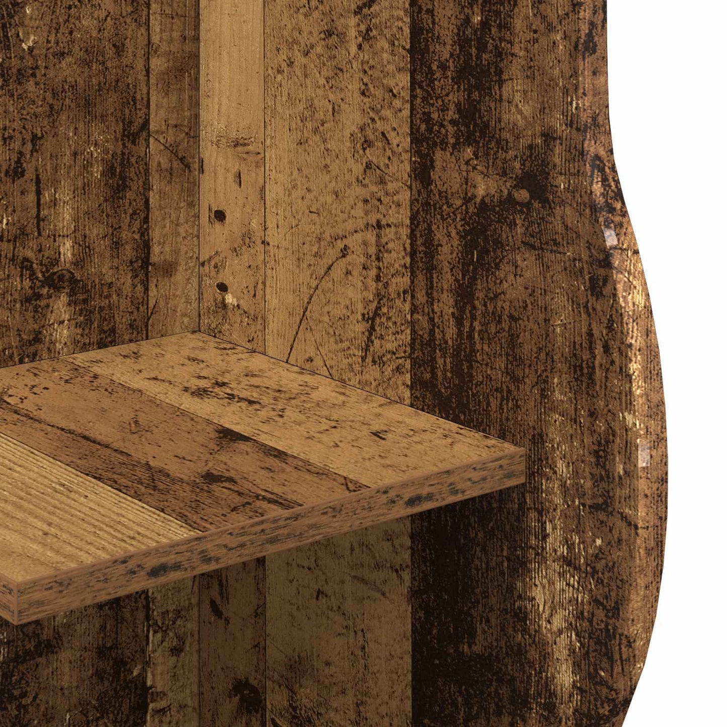 Sarokpolc polcokkal Antik Fa 34 x 33 x 102 cm Szerelt Fa