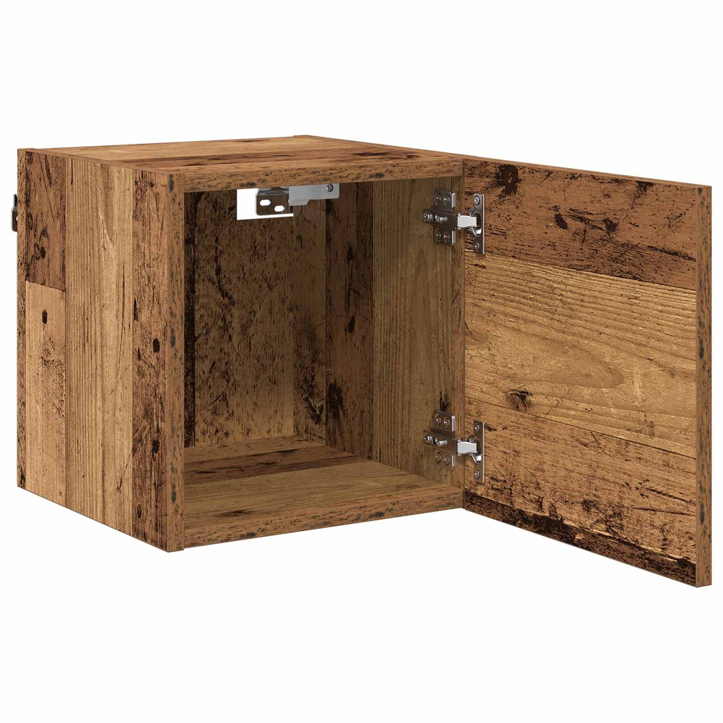 Fali TV Szekrény Antik Fa 30,5 x 30 x 30 cm Szerelt Fa
