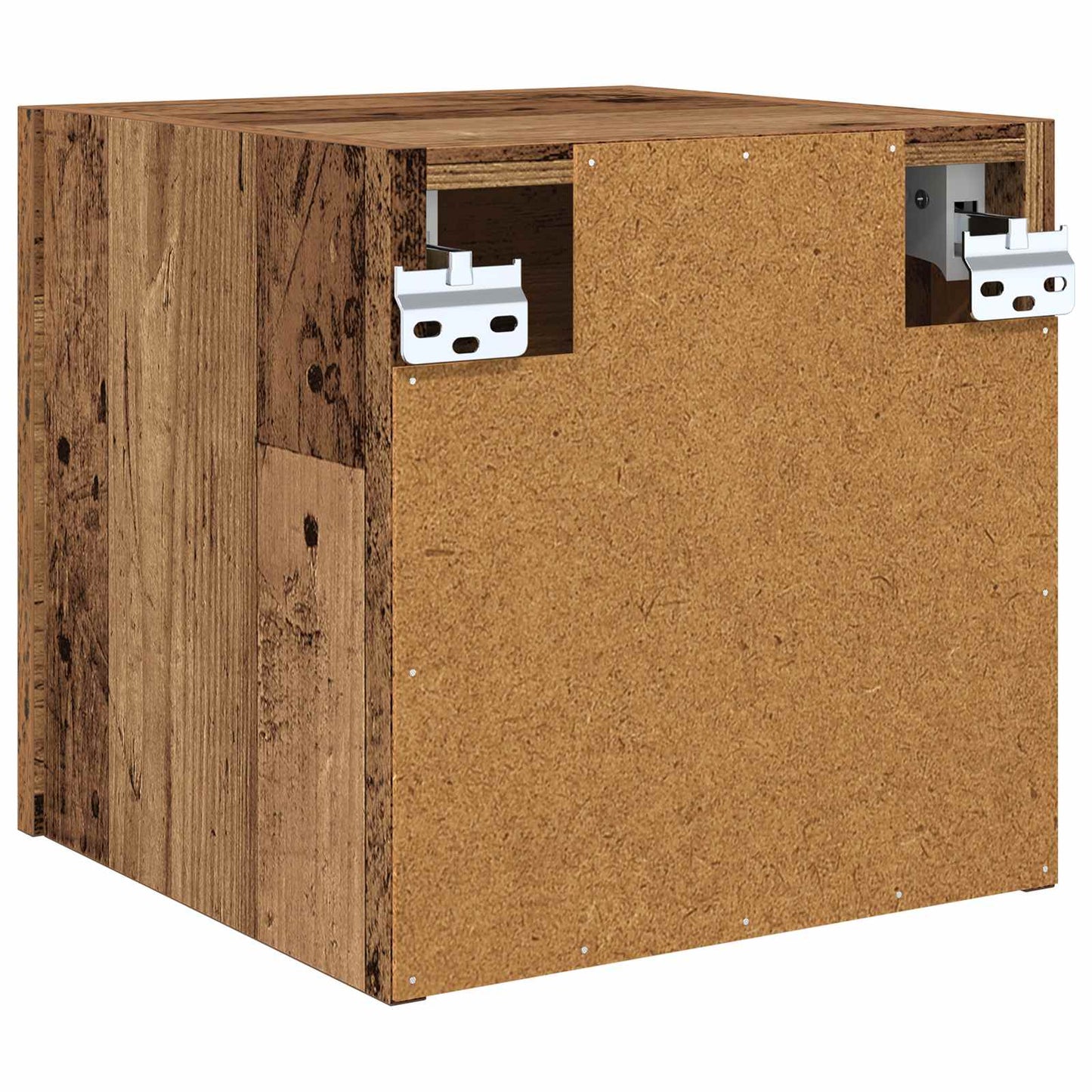 Fali TV Szekrény Antik Fa 30,5 x 30 x 30 cm Szerelt Fa