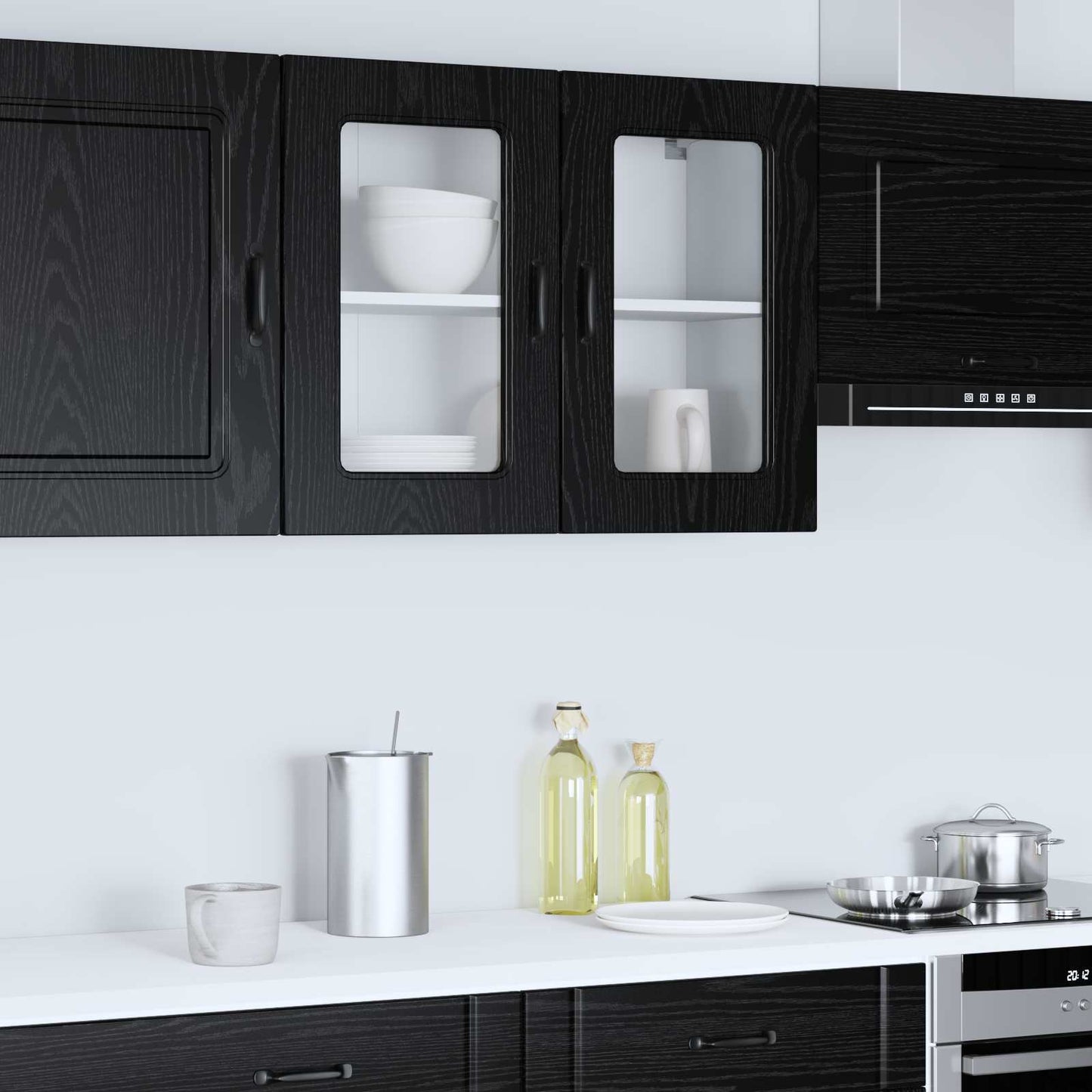 Mosogatógép panel Kalmar Fekete tölgy 80 x 31 x 60 cm