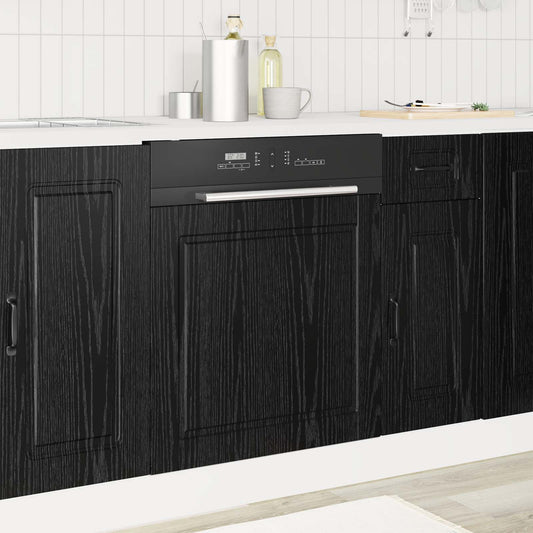 Mosogatógép panel PORTO Fekete tölgy 60 x 1,5 x 57 cm Faanyag