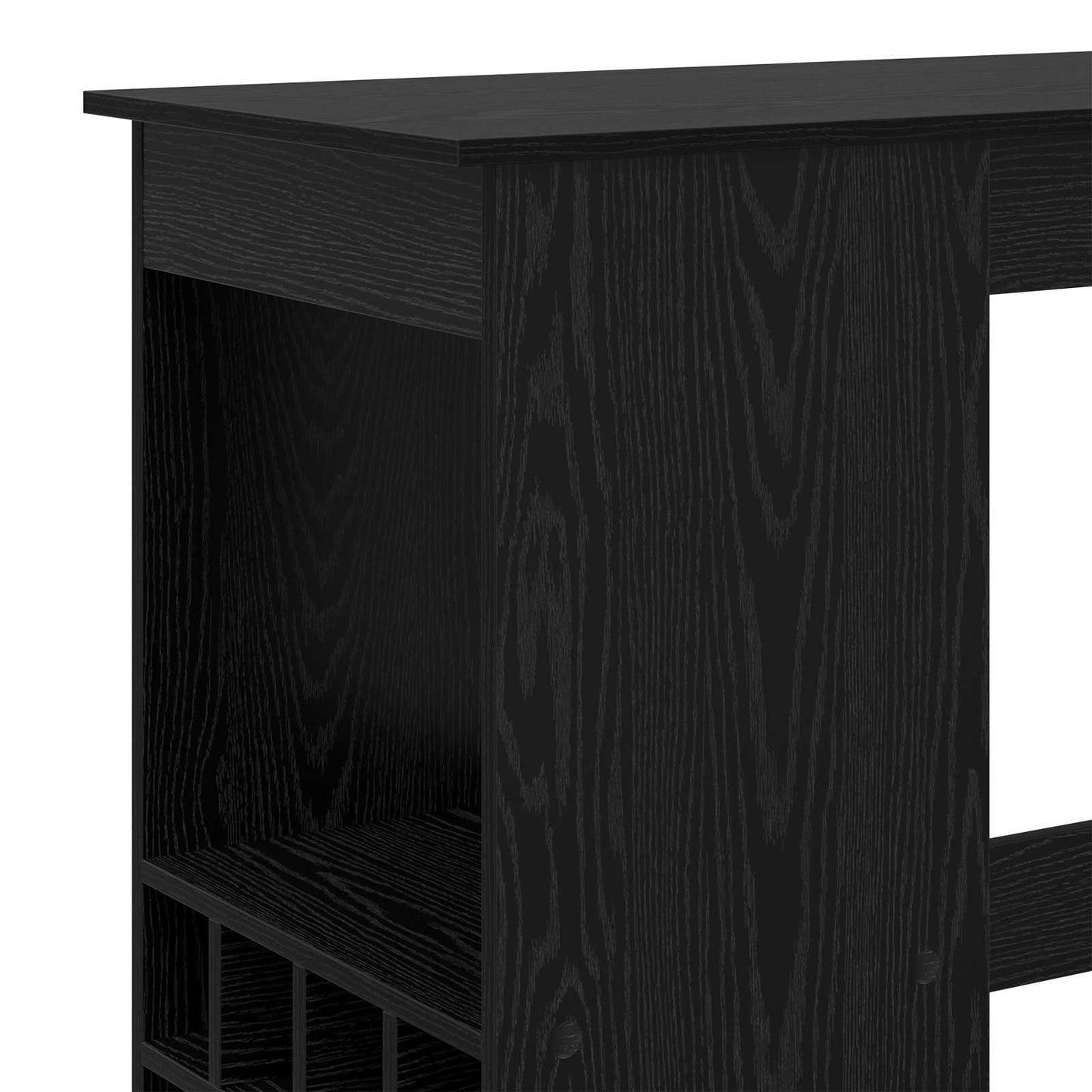 Bárasztal 90 x 47.5 x 103.5 cm Szerelt Fa Fekete tölgy