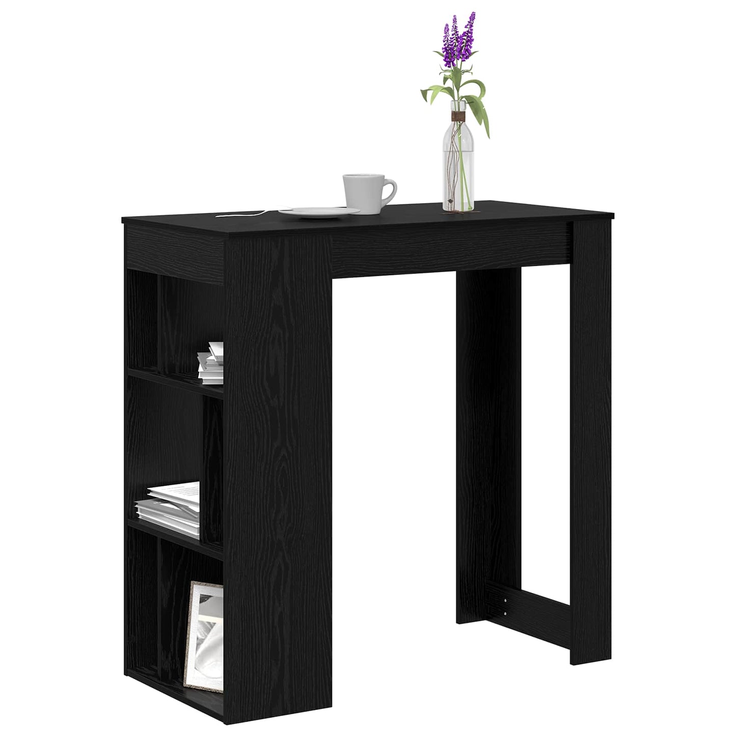 Bárasztal 102 x 50 x 103,5 cm Szerelt Fa Fekete tölgy