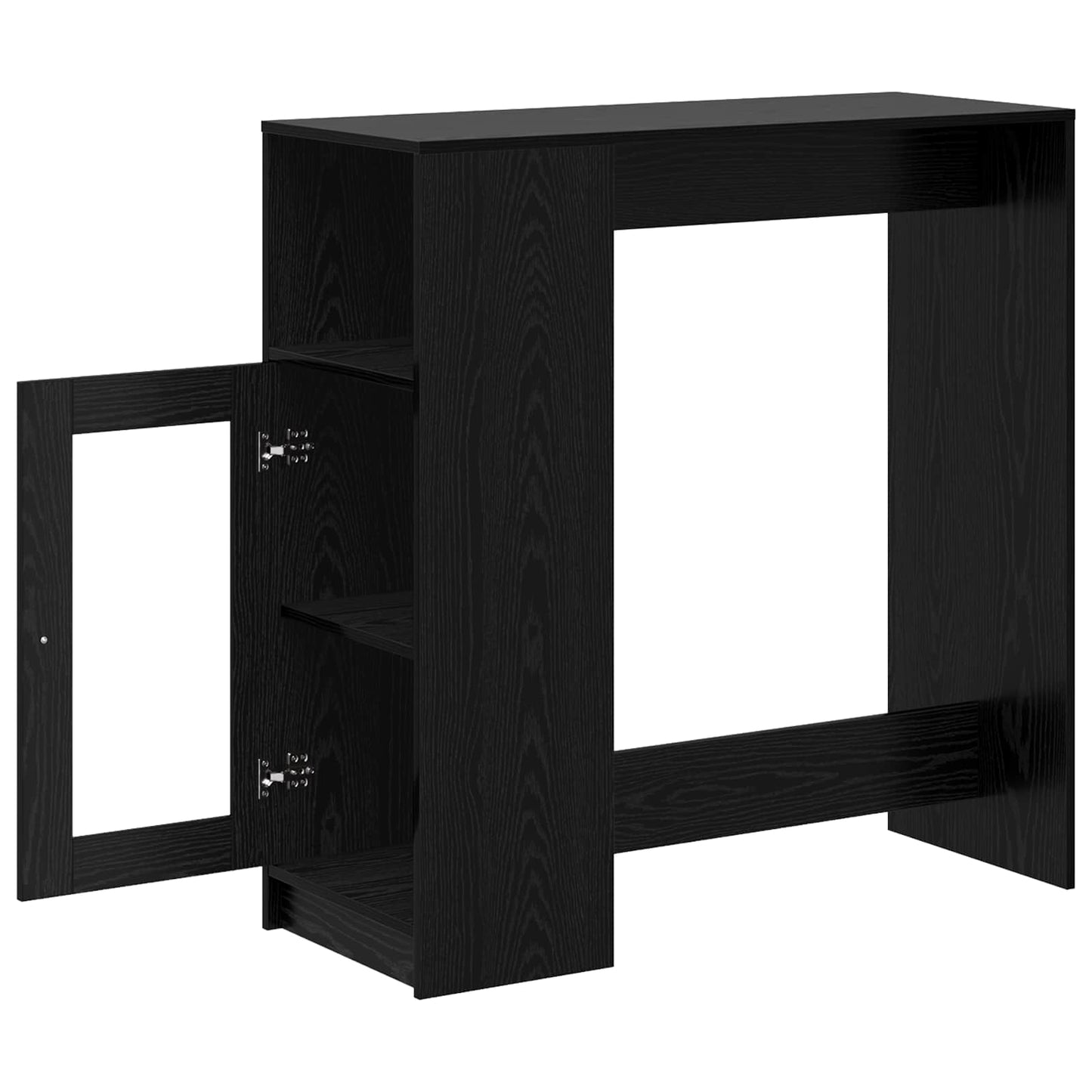 Bárasztal 101 x 40 x 103,5 cm Szerelt Fa Fekete tölgy