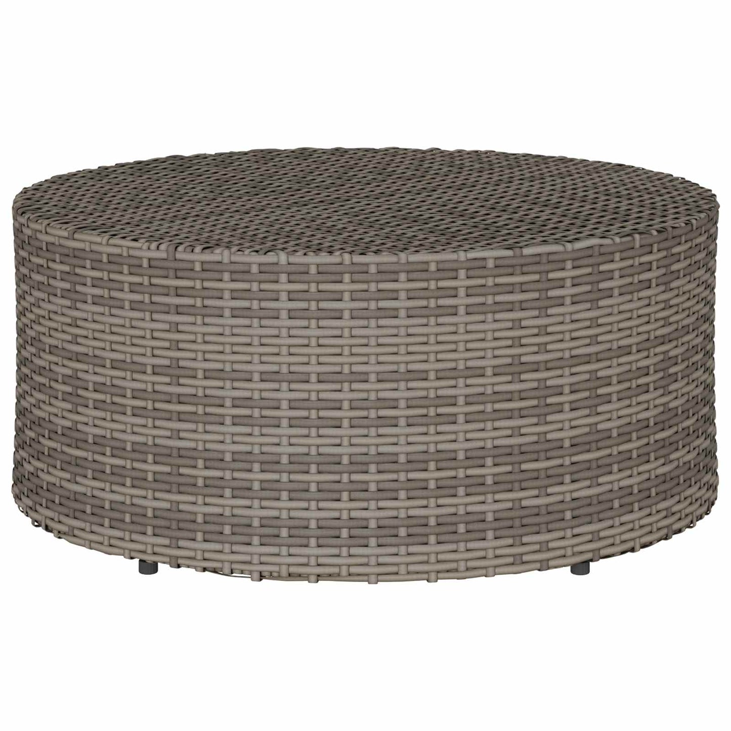 Kültéri dohányzóasztal Szürke Ø 68 x 30 cm polirattan