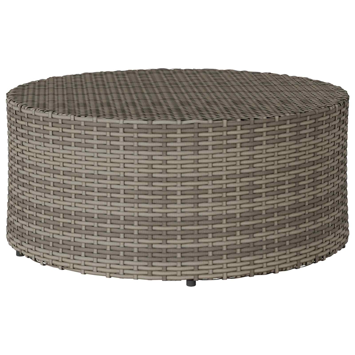 Kültéri dohányzóasztal Szürke Ø 68 x 30 cm polirattan
