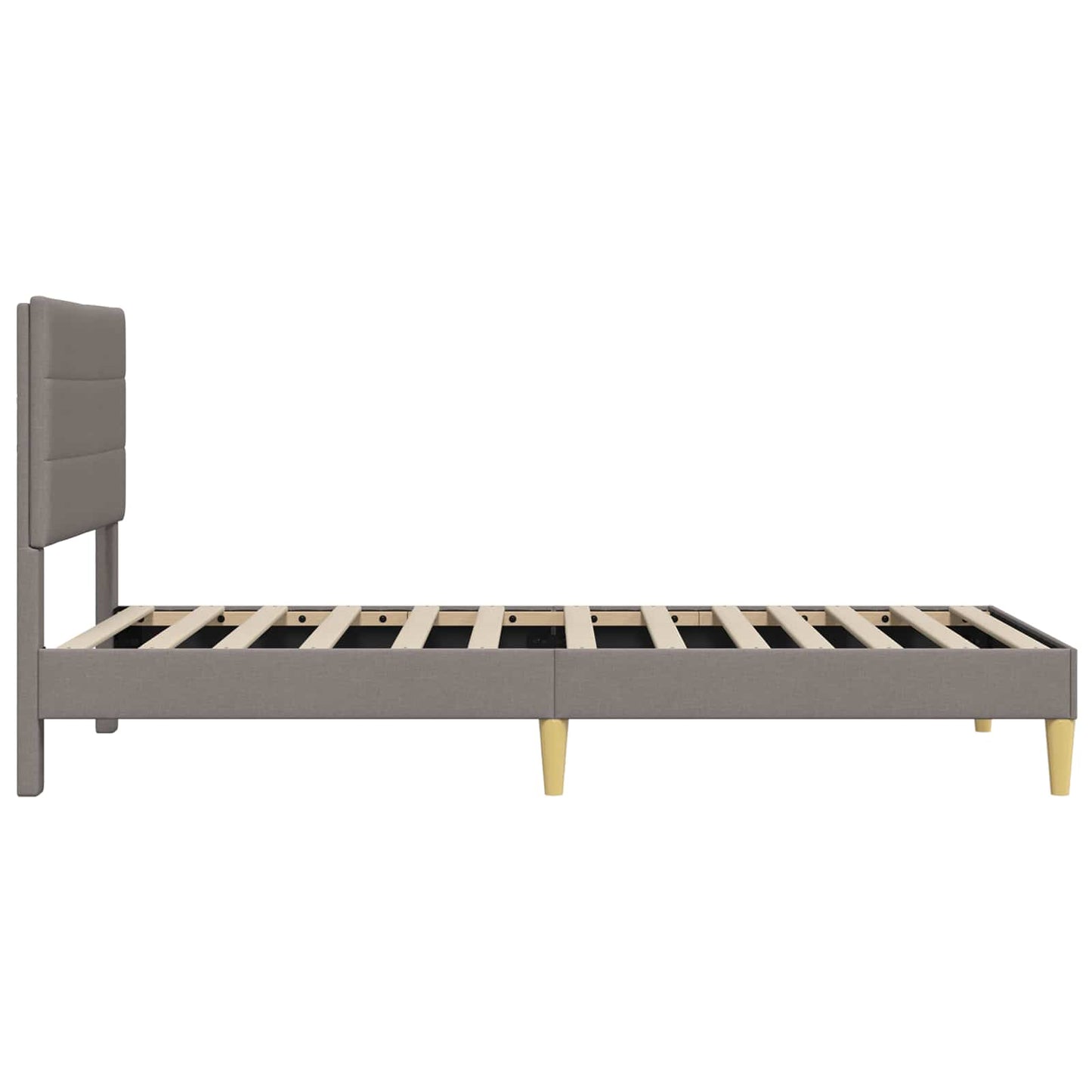 Ágykeret fejtámlával Tópszínű 90 x 200 cm Szövet