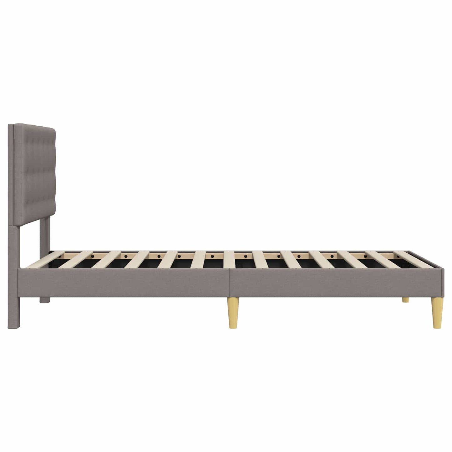 Ágykeret fejtámlával Tópszínű 80 x 200 cm Szövet