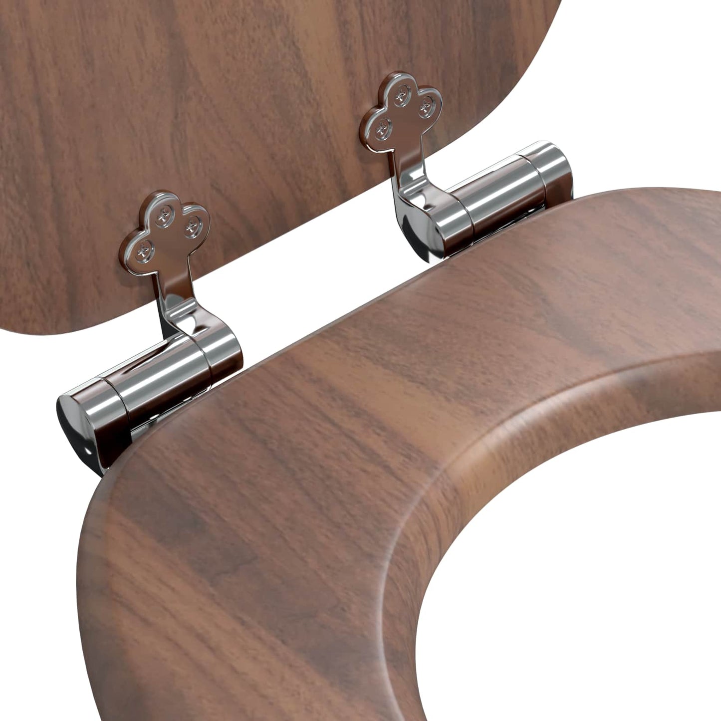 Lágy záródású WC ülőke 2 pcs Barna 44 x 38 cm MDF lap