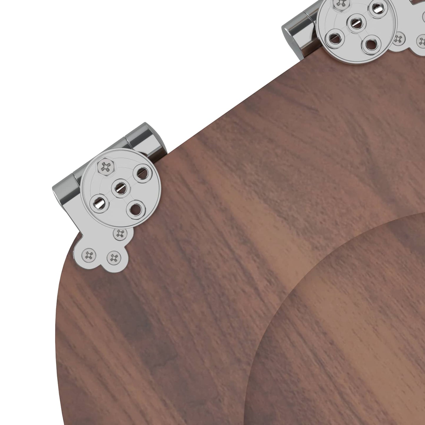 Lágy záródású WC ülőke 2 pcs Barna 44 x 38 cm MDF lap
