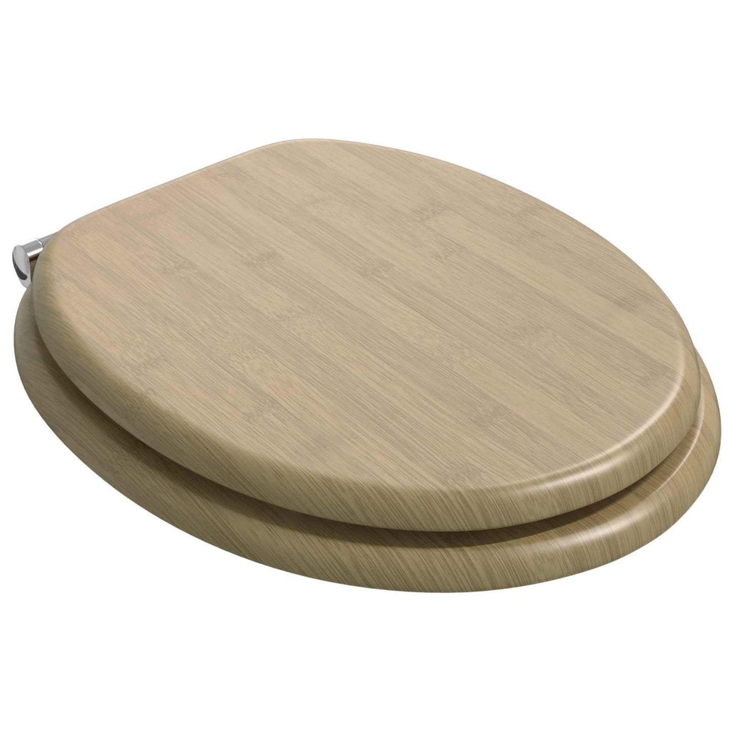 Lágy záródású WC ülőke 2 pcs Világos bambusz szín 44 x 38 cm