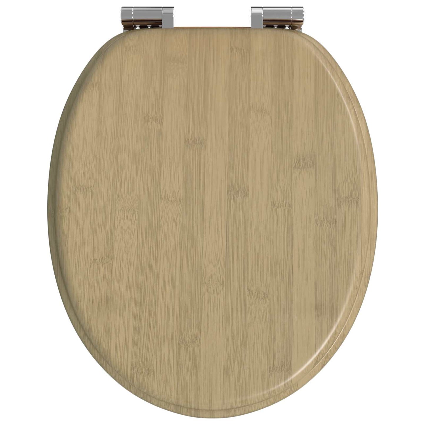 Lágy záródású WC ülőke 2 pcs Világos bambusz szín 44 x 38 cm
