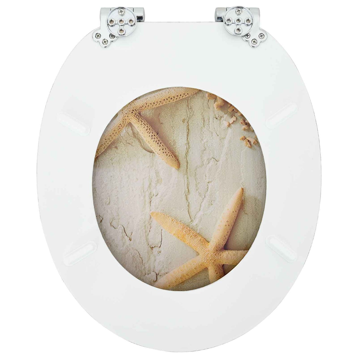Lágy záródású WC ülőke 2 pcs Sárga és Fehér 44 x 38 cm MDF lap