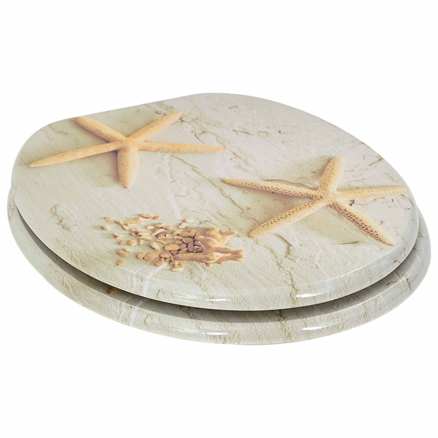 Lágy záródású WC ülőke 2 pcs Sárga és Fehér 44 x 38 cm MDF lap