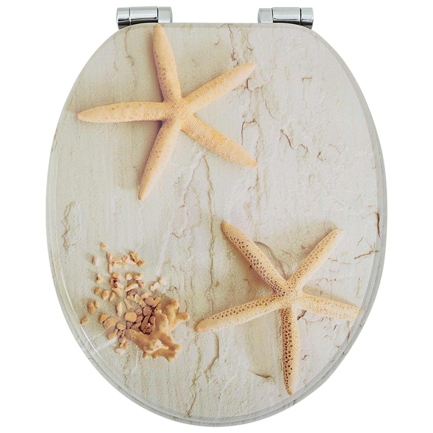 Lágy záródású WC ülőke 2 pcs Sárga és Fehér 44 x 38 cm MDF lap