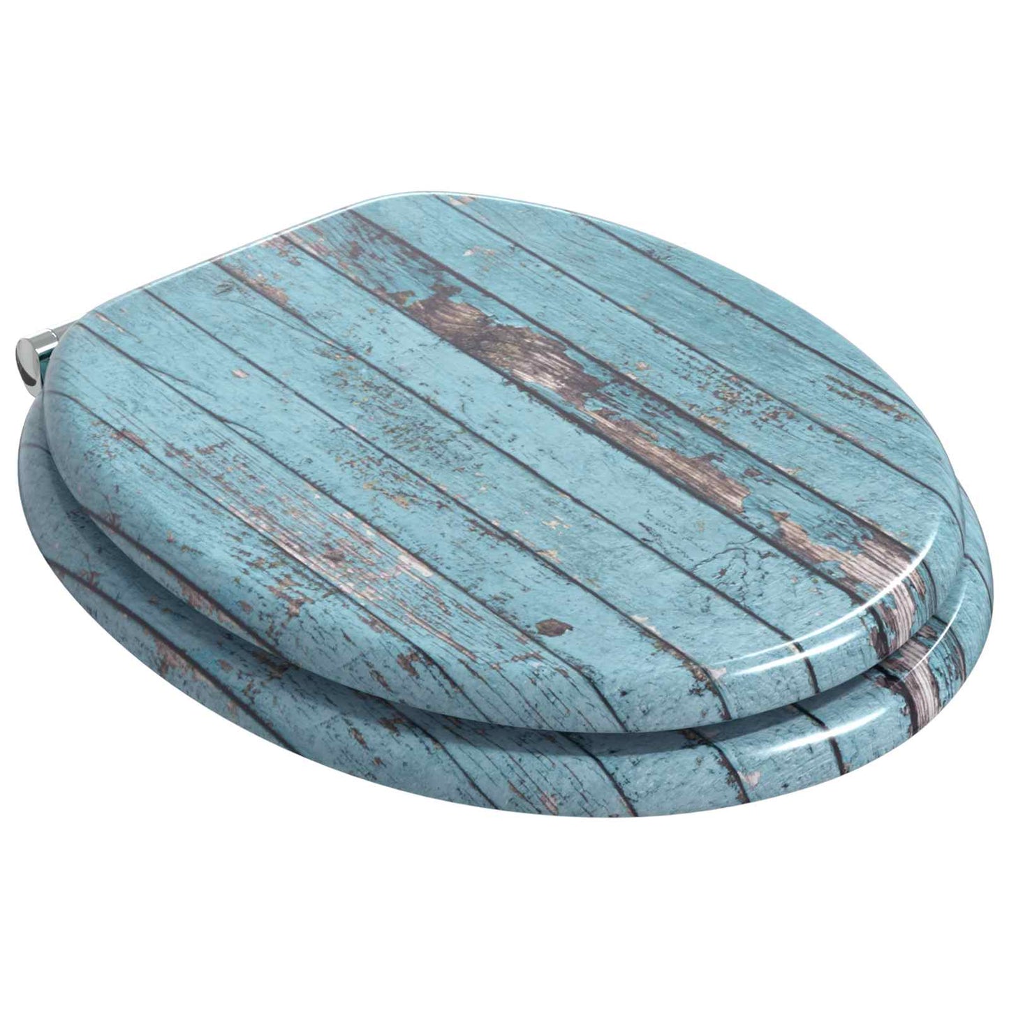 Lágy záródású WC ülőke 2 pcs Kék 44 x 38 cm MDF lap