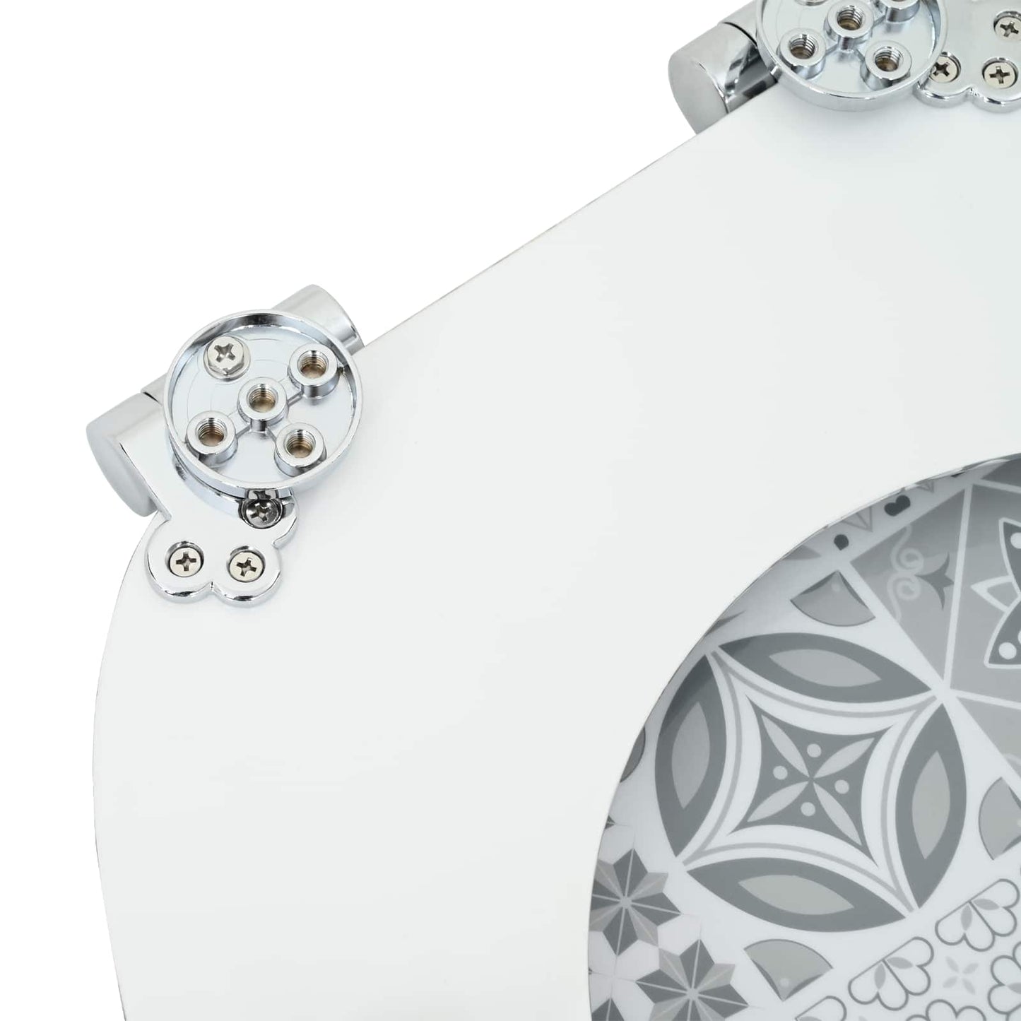 Lágy záródású WC ülőke 2 pcs Kék és fehér porcelán 44 x 38 cm