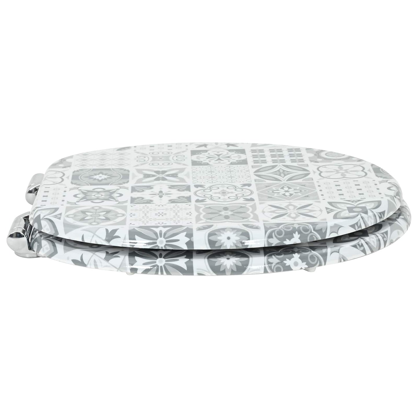 Lágy záródású WC ülőke 2 pcs Kék és fehér porcelán 44 x 38 cm