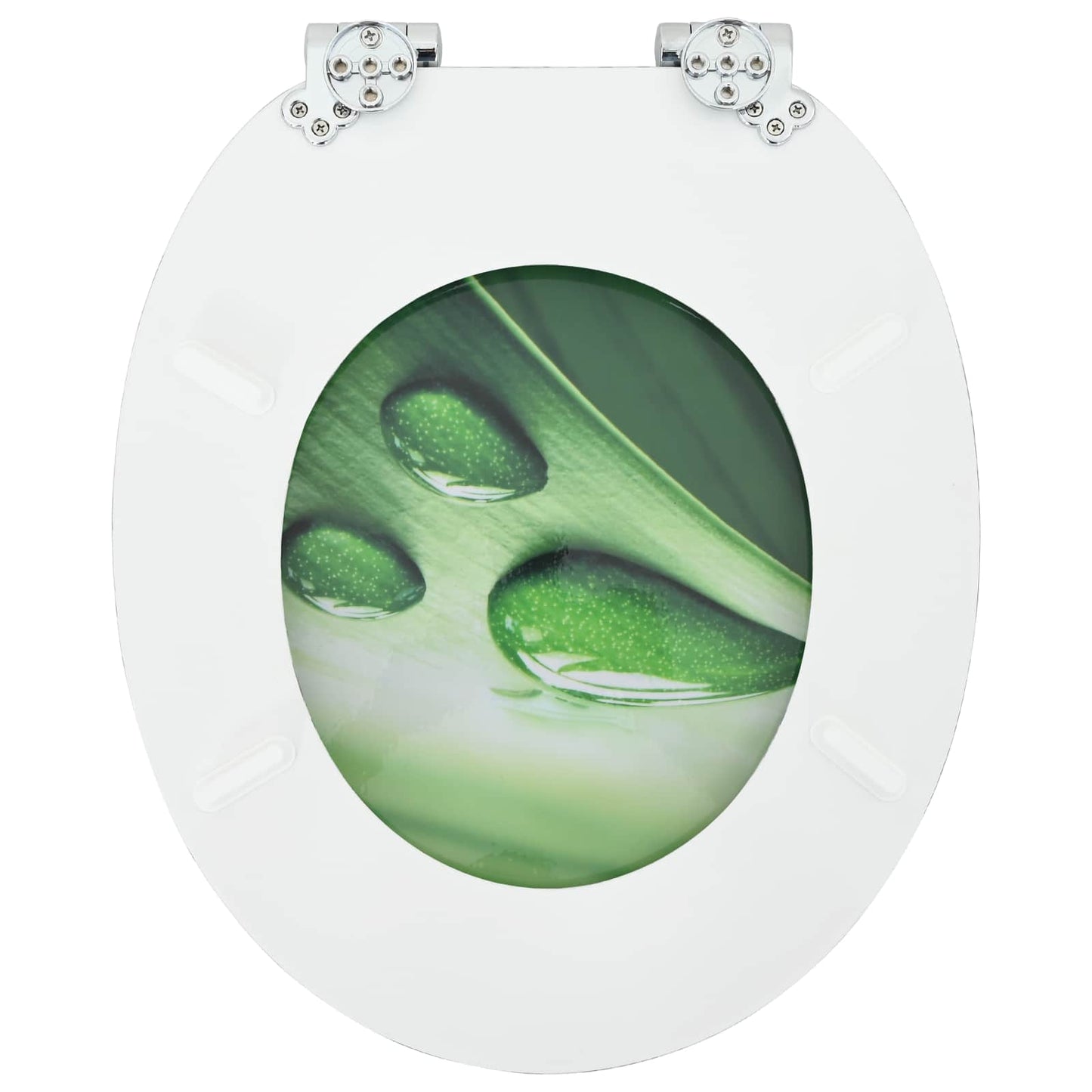 Lágy záródású WC ülőke 2 pcs Zöld csepp 44 x 38 cm MDF lap