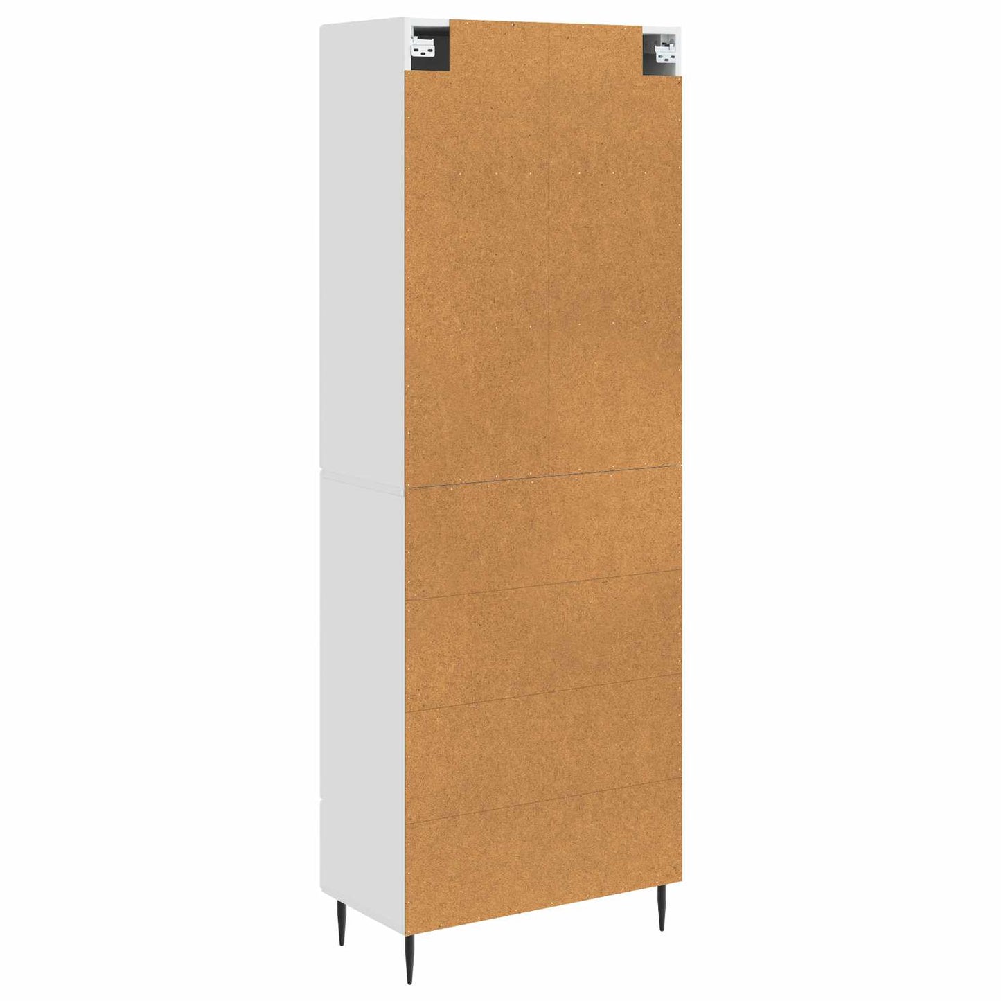 Szekrény szett 2 pcs Magasfényű Fehér 66 x 34,5 x 90 cm